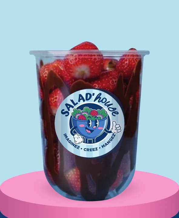 Dream'Cup Berry Good : fraises fraîches dans un gobelet