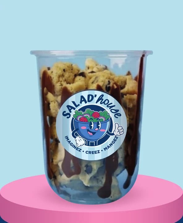 Dream'Cup Doughlicious : pâte à cookie crue dans un gobelet