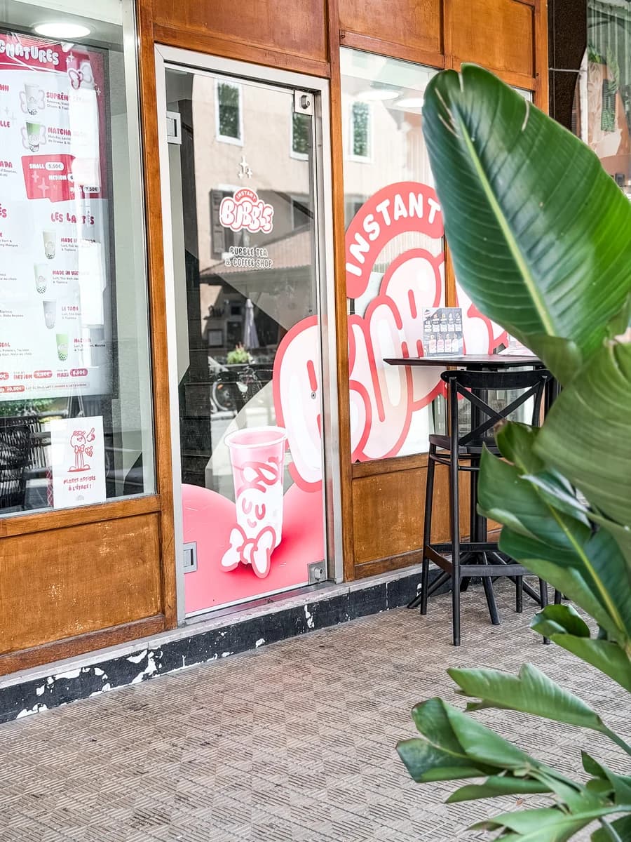 Le corner Salad'House chez Instant Bubble, à Annecy